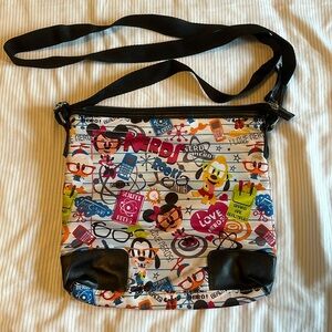 Disney Parks Crossbody Bag Purse “Nerds” Minnie Mickey Printed